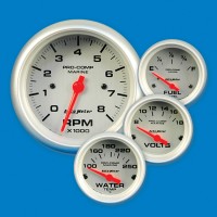 (image for) Auto Meter Gauges-Silver